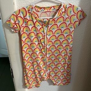 Little Sleepies Rainbow Shorty Romper